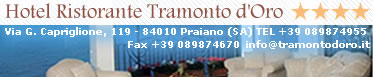 Praiano Hotels - Restaurant Tramonto D'Oro Praiano Amalfi Coast Italy